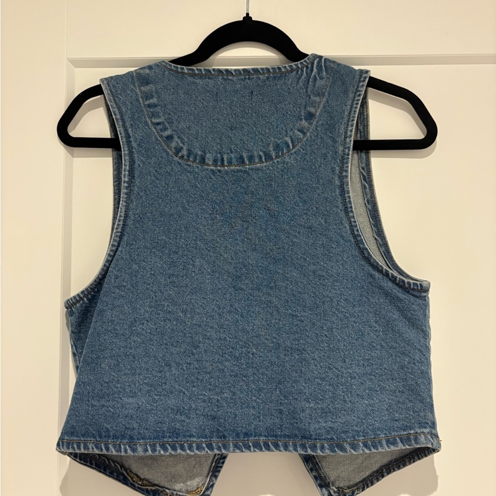 Nasty Gal Blue Denim Vest - Picture 2 of 5